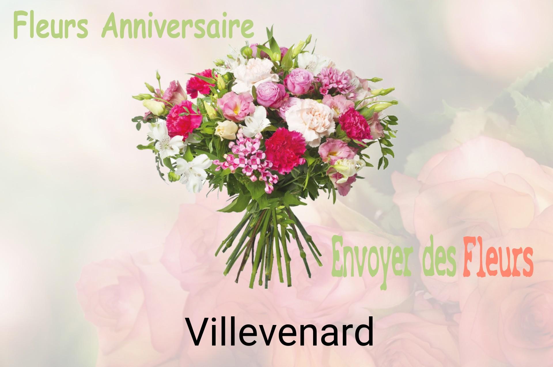 Bouquet de fleurs d’anniversaire livré à Villevenard